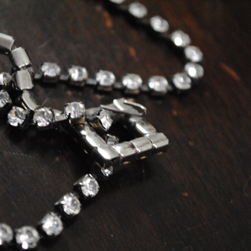 Vintage Rhinestone Belt or Lariat Necklace - Picture 6 of 8